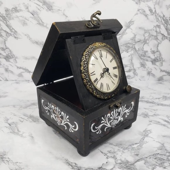 Home Interiors Clock Box Vintage - Picture 1 of 10